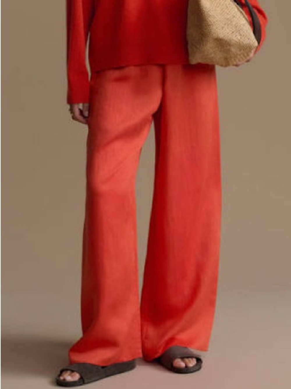 Jenni Kayne Summer Demi Pant Tomato size medium